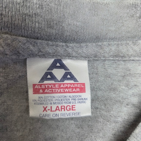 Alstyle Apparel Diamond Head Hawaii Embroidered Gray T Shirt Mens XK - Picture 4 of 6